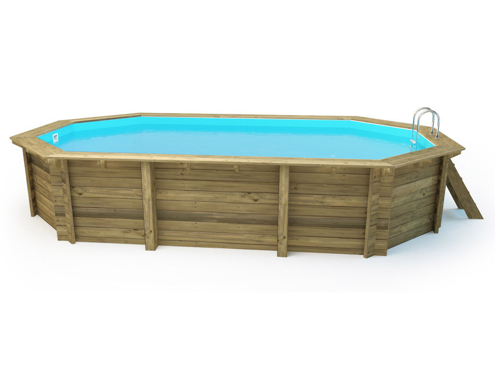 Piscina in legno "San Paolo" - 6,57 x 4,07 x 1,20 m