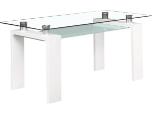 Tavolo da pranzo "Eva" - 150 x 80 x 75 cm - Laccato bianco