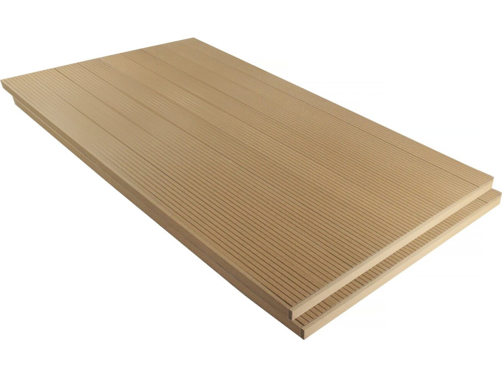 Set di 3 listelli compositi alveolari - 2,4 m - Superficie ca. 1 m² - Marrone