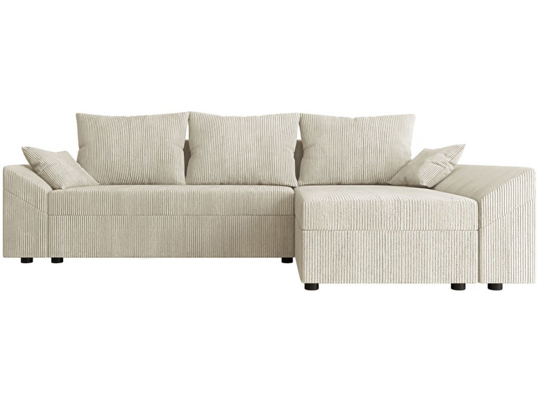 Divano angolare "Dante L" - 248 x 139 x 80 cm - Beige.
