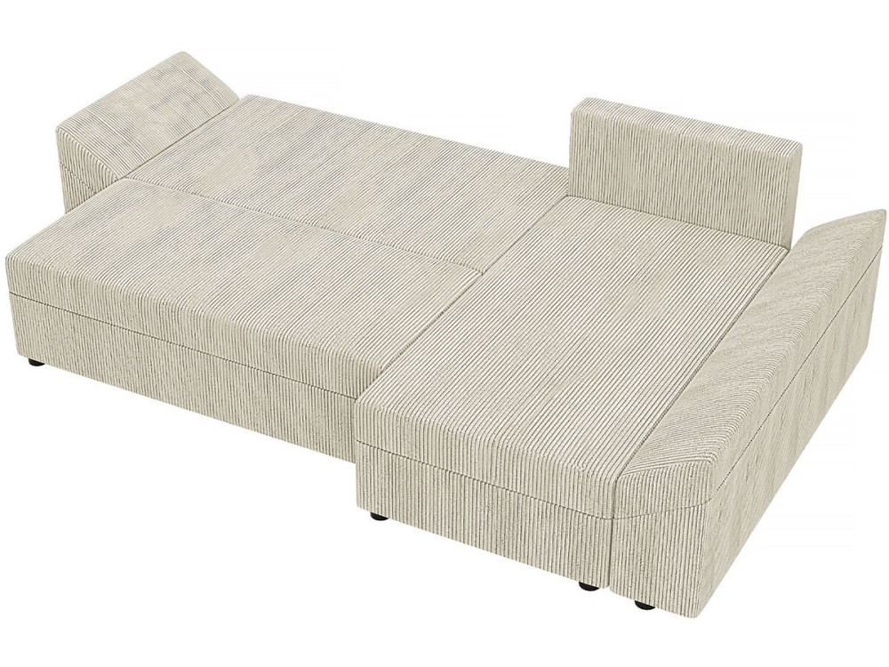 Divano angolare "Dante L" - 248 x 139 x 80 cm - Beige.