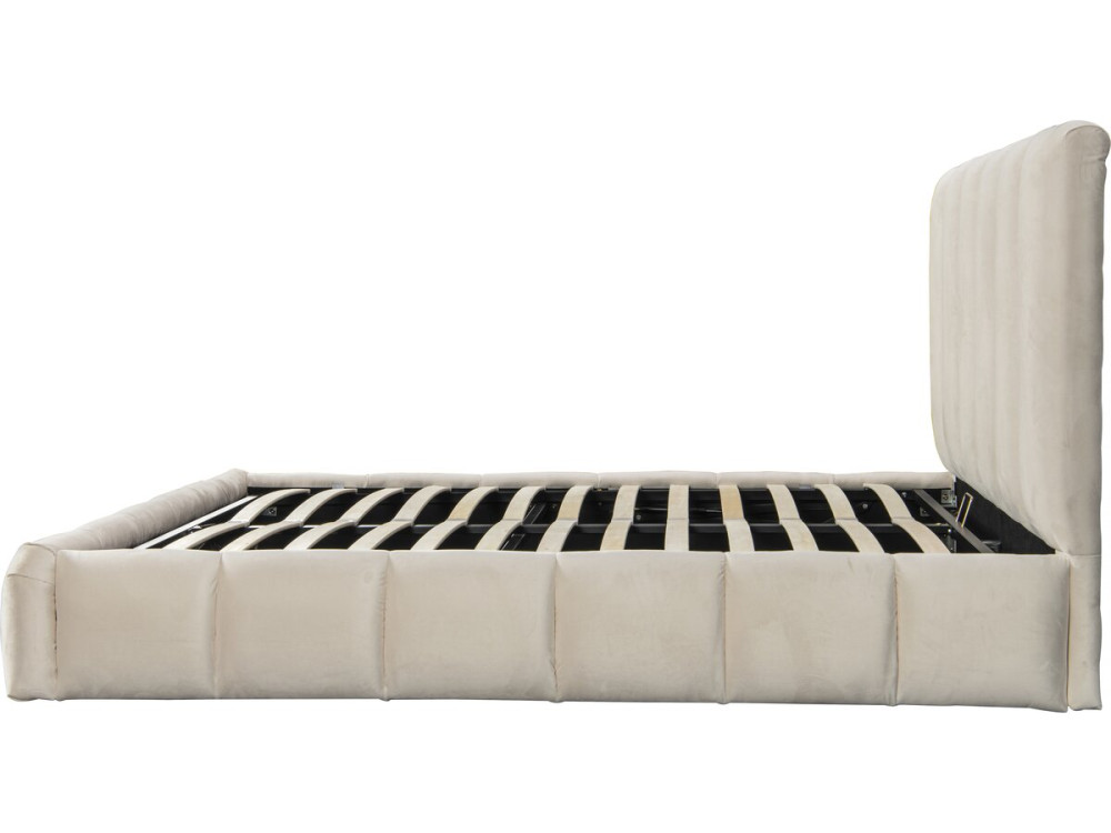 Letto "Annie" con cassettone 160 x 200 cm - Beige
