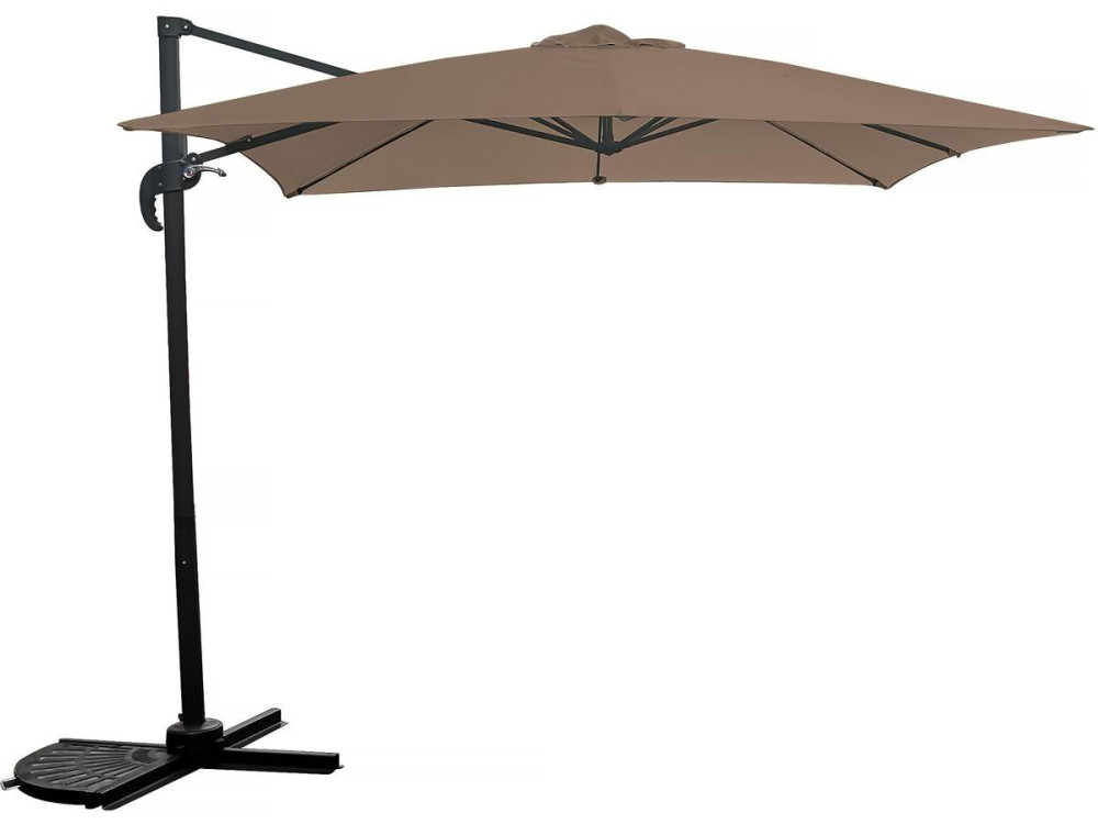 Ombrellone da giardino offset "Soleil" - Quadrato - 2,5 x 2,5 m - Talpa