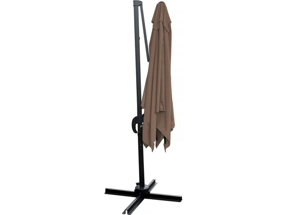 Ombrellone da giardino offset "Soleil" - Quadrato - 2,5 x 2,5 m - Talpa + Copertura di protezione