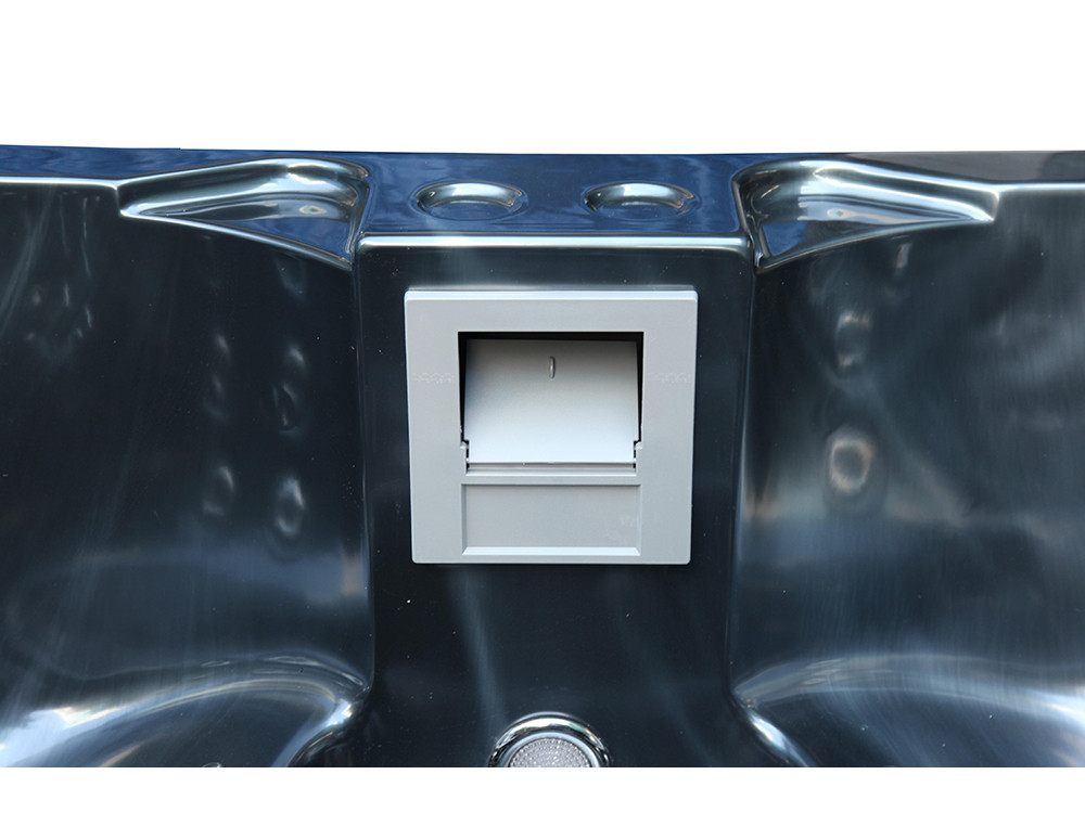 Spa "Fidji" 4 posti - Vasca grigia - Sistema Balboa + stazione Iphone integrata - 210x152x81 cm