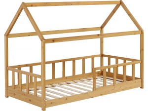 Letto a castello in legno "Léa" - 90 x 190cm - Marrone