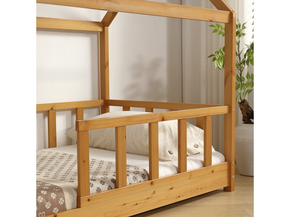 Letto a castello in legno "Léa" - 90 x 190cm - Marrone