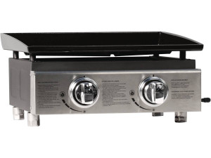 Plancha "Presto 2" - 2 fornelli- 5 kW - Grigio