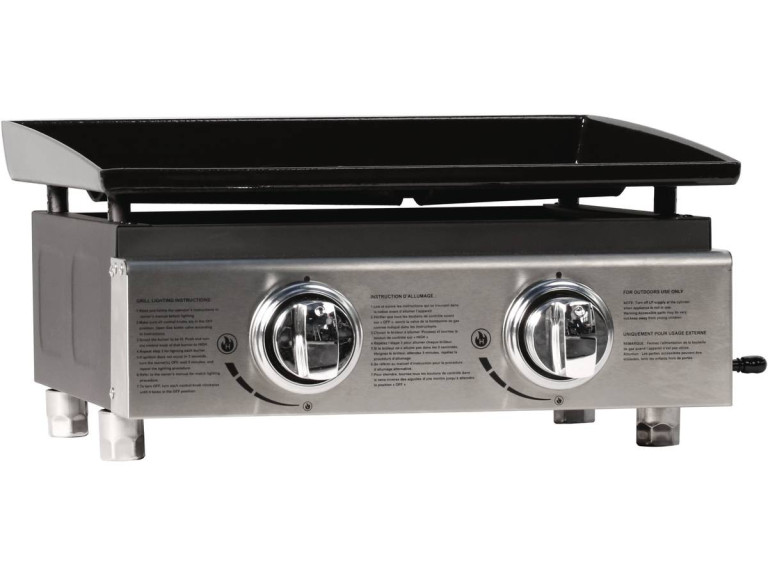 Plancha "Presto 2" - 2 fornelli- 5 kW - Grigio