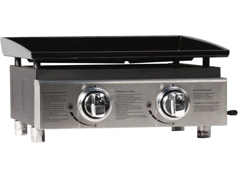 Plancha "Presto 2" - 2 fornelli- 5 kW - Grigio