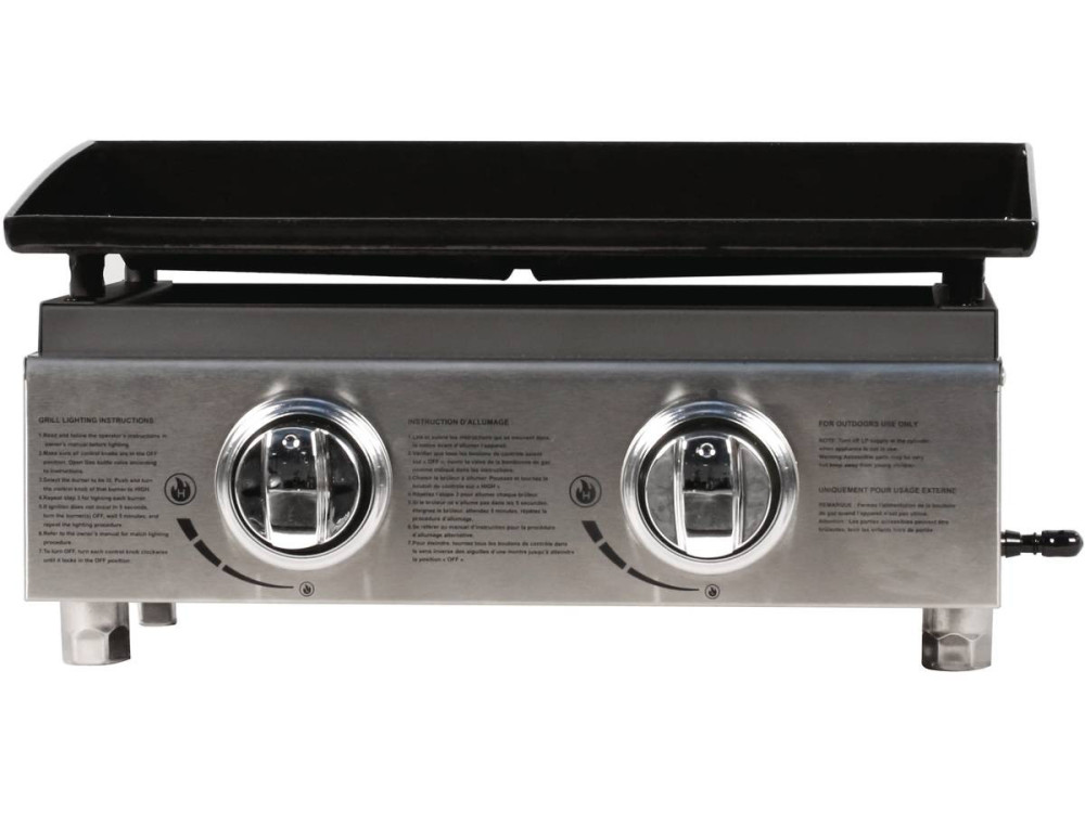 Plancha "Presto 2" - 2 fornelli- 5 kW - Grigio