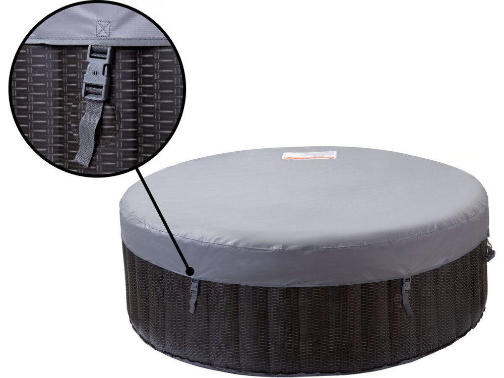 Spa gonfiabile in PVC "Malaga" - 4 posti - Grigio