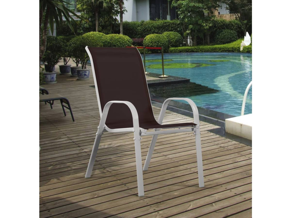 Sedia da giardino textilene "Cordoba" -Phoenix-Talpa-Set di 4