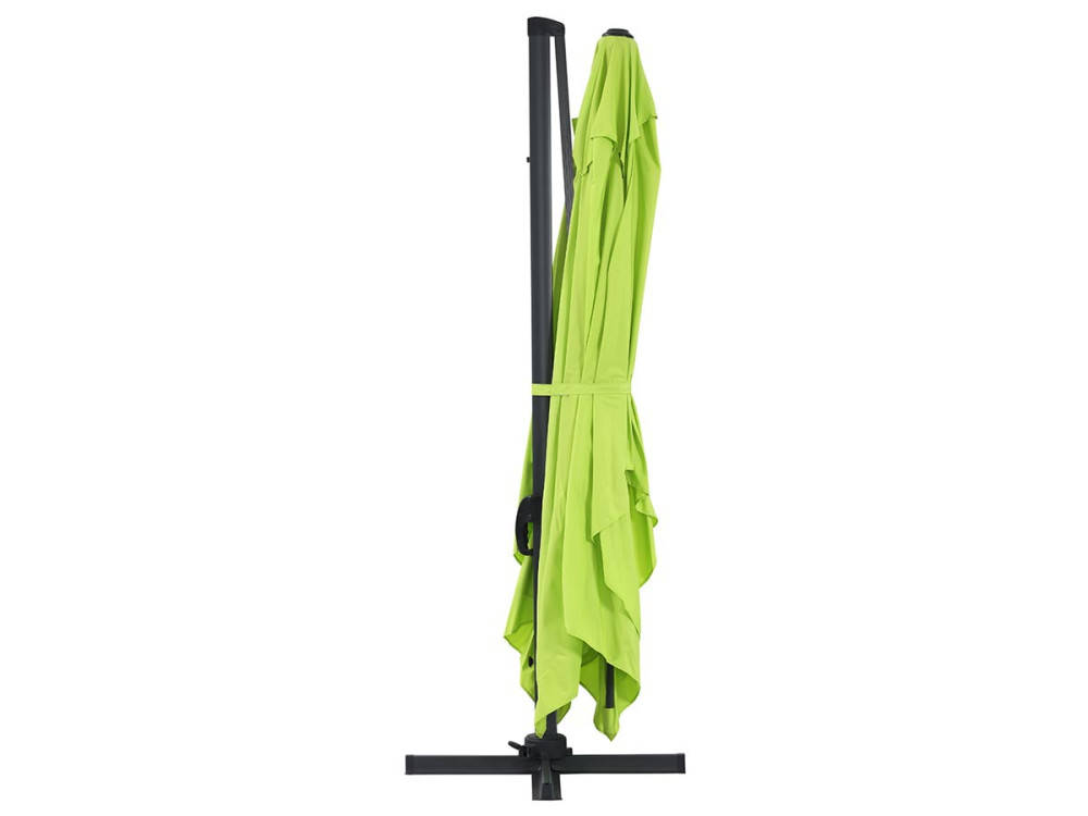 Ombrellone decentrato in alluminio SUN 4 - Rettangolare - 3 x 4 m - Verde