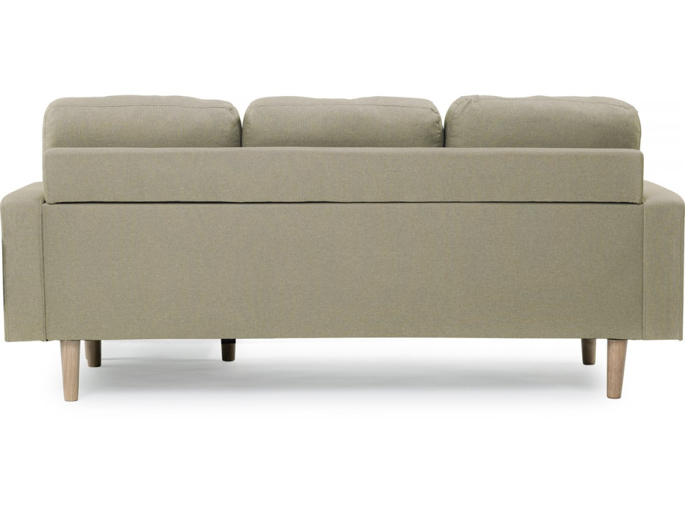Divano angolare reversibile in tessuto "Gabby" - 3 posti - Beige