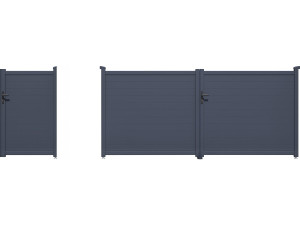Pacchetto cancello + wicket “Marc” – Grigio