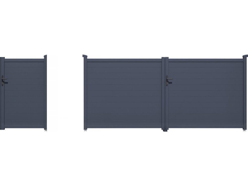 Pacchetto cancello + wicket “Marc” – Grigio