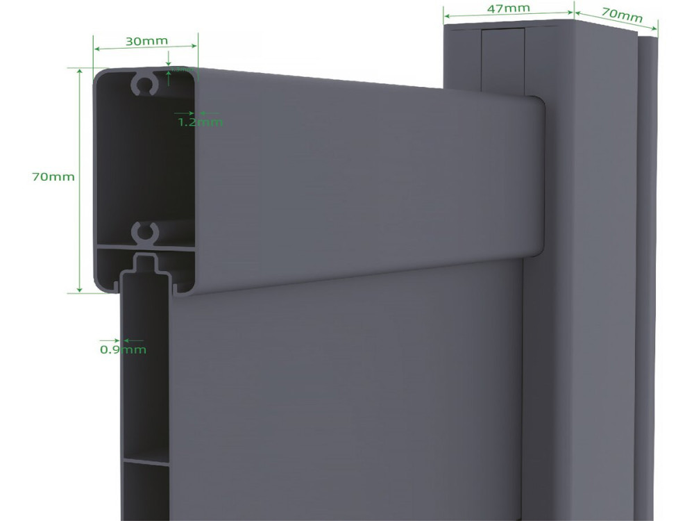 Pacchetto cancello + wicket “Marc” – Grigio