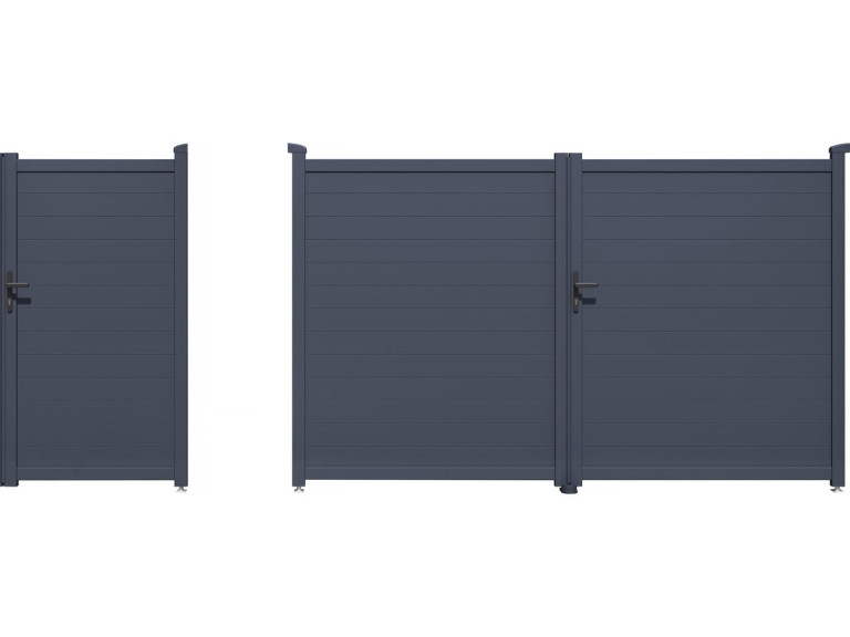 Pacchetto cancello + wicket “Marc” – Grigio