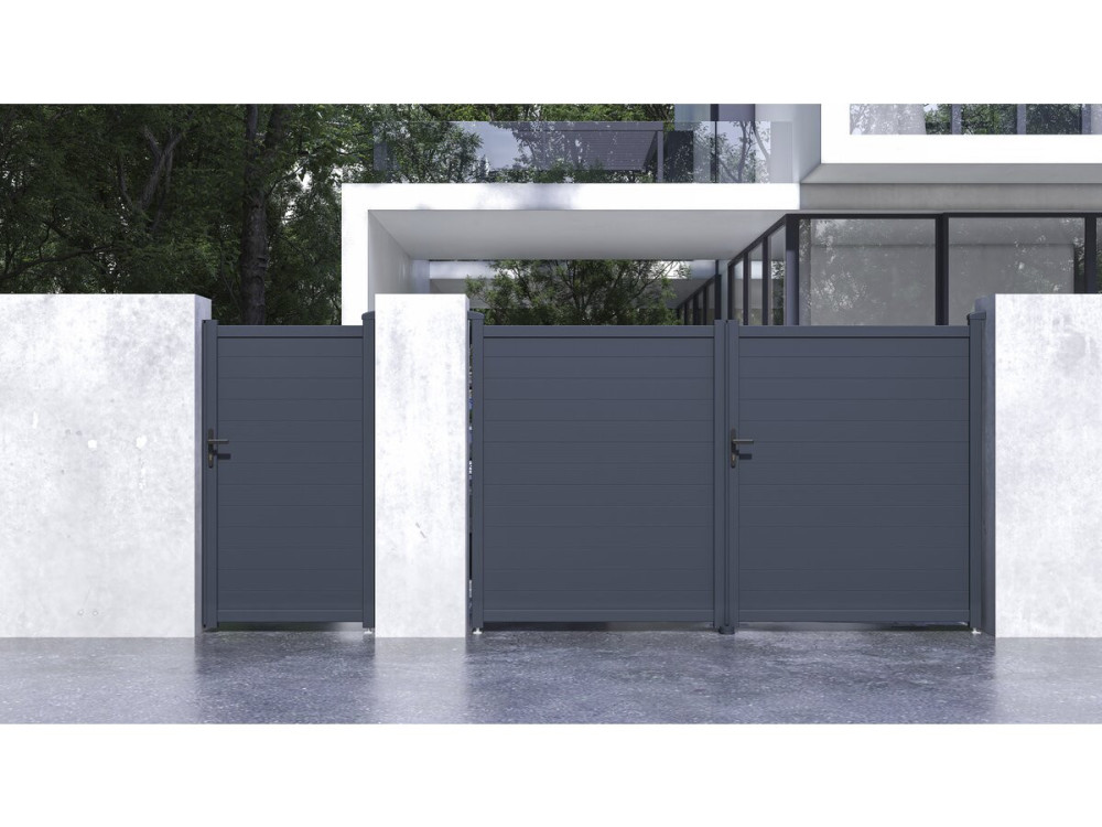 Pacchetto cancello + wicket “Marc” – Grigio