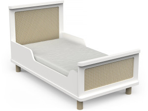 Letto per bambini "Ochna" - 70 x 140 cm - Bianco opaco