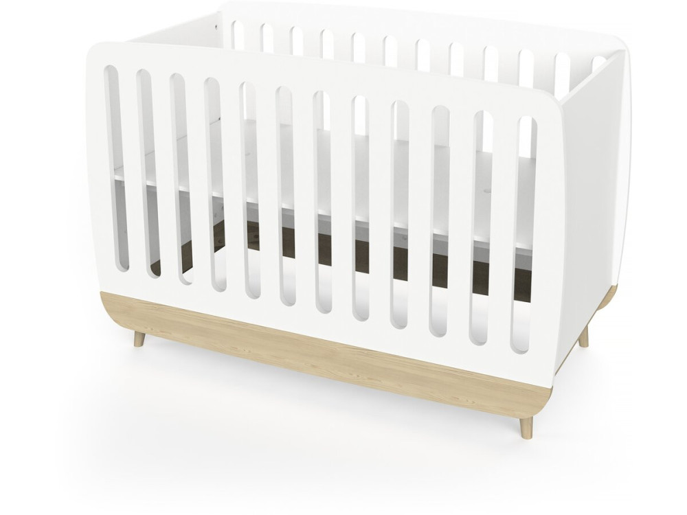 Lettino per neonati "Firmiana" - 60 x 120 cm - Bianco opaco