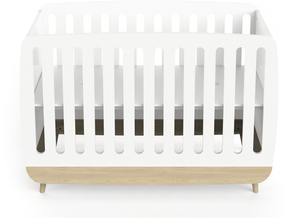Lettino per neonati "Firmiana" - 60 x 120 cm - Bianco opaco