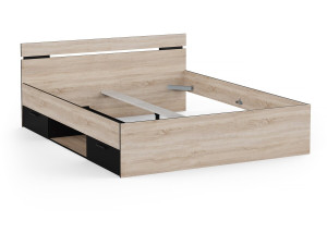 Letto matrimoniale in legno "Michigan" - 160 x 200 cm - Beige