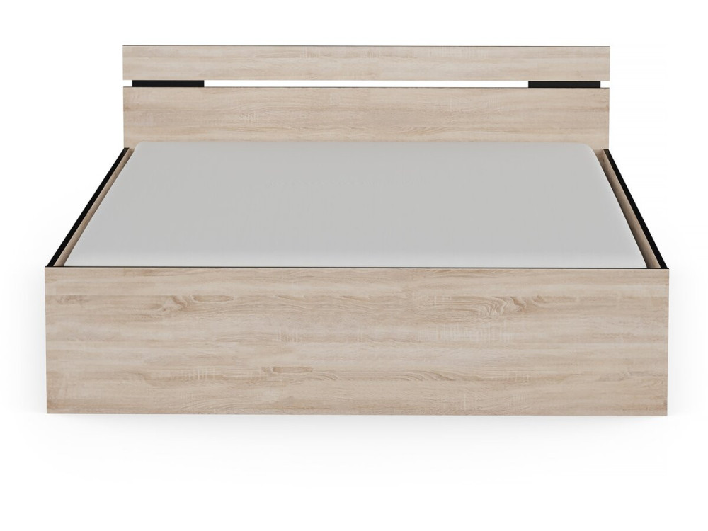 Letto matrimoniale in legno "Michigan" - 160 x 200 cm - Beige