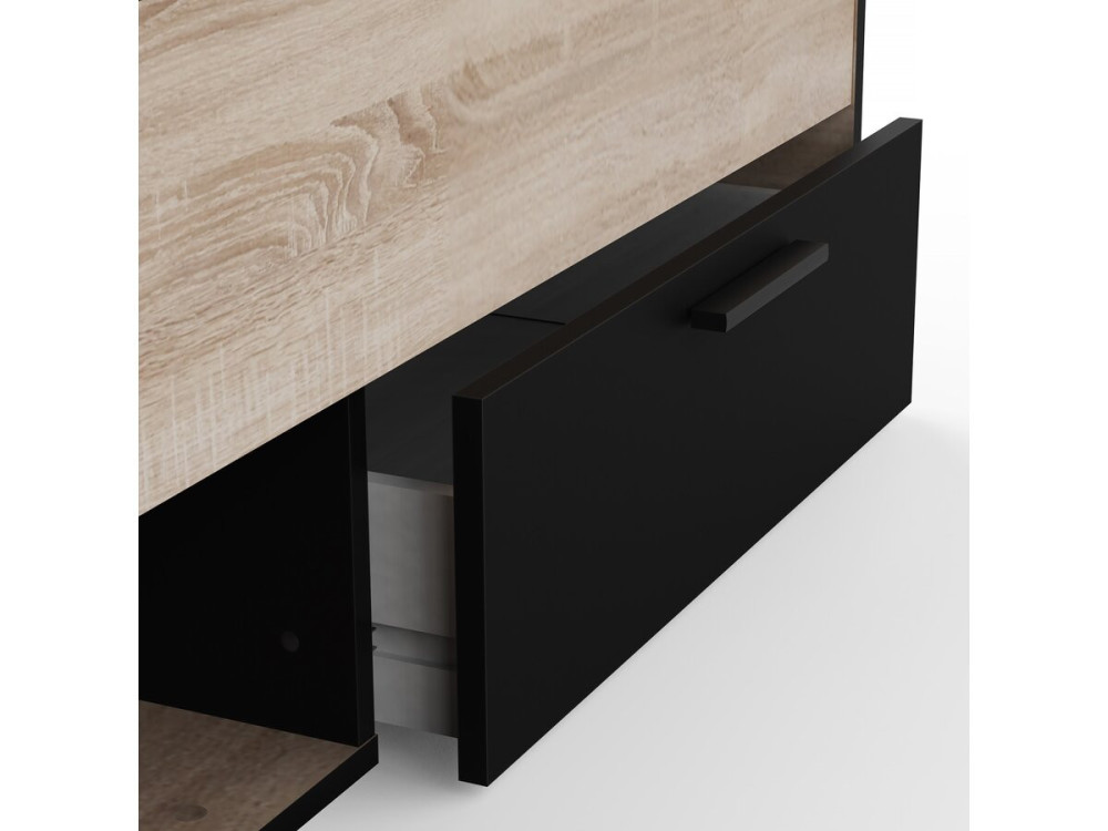 Letto matrimoniale in legno "Michigan" - 160 x 200 cm - Beige