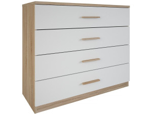 Cassettiera "Selena" - Legno - 4 cassetti - Bianco