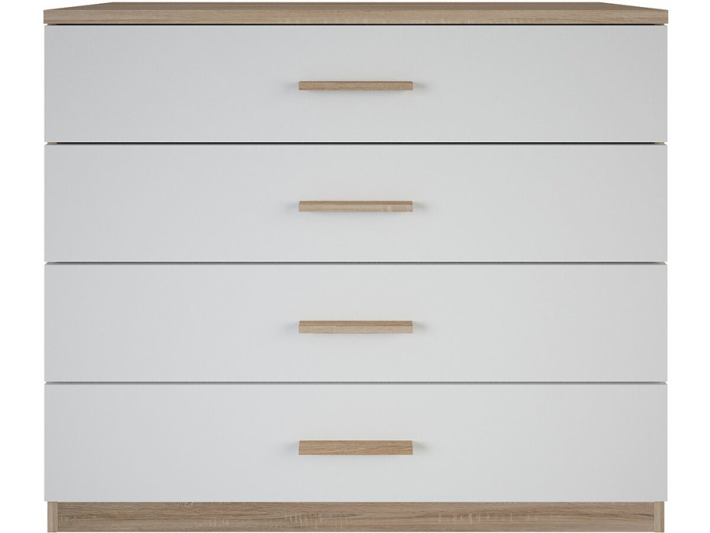 Cassettiera "Selena" - Legno - 4 cassetti - Bianco