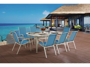 Salotto da giardino in textilene" Cordoba XL 180" - "Phoenix"- Blu 2
