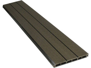 Set di 6 pannelli di recinzione in materiale composito - L160 cm x L25,8cm x 2cm di spessore - Terracotta 2