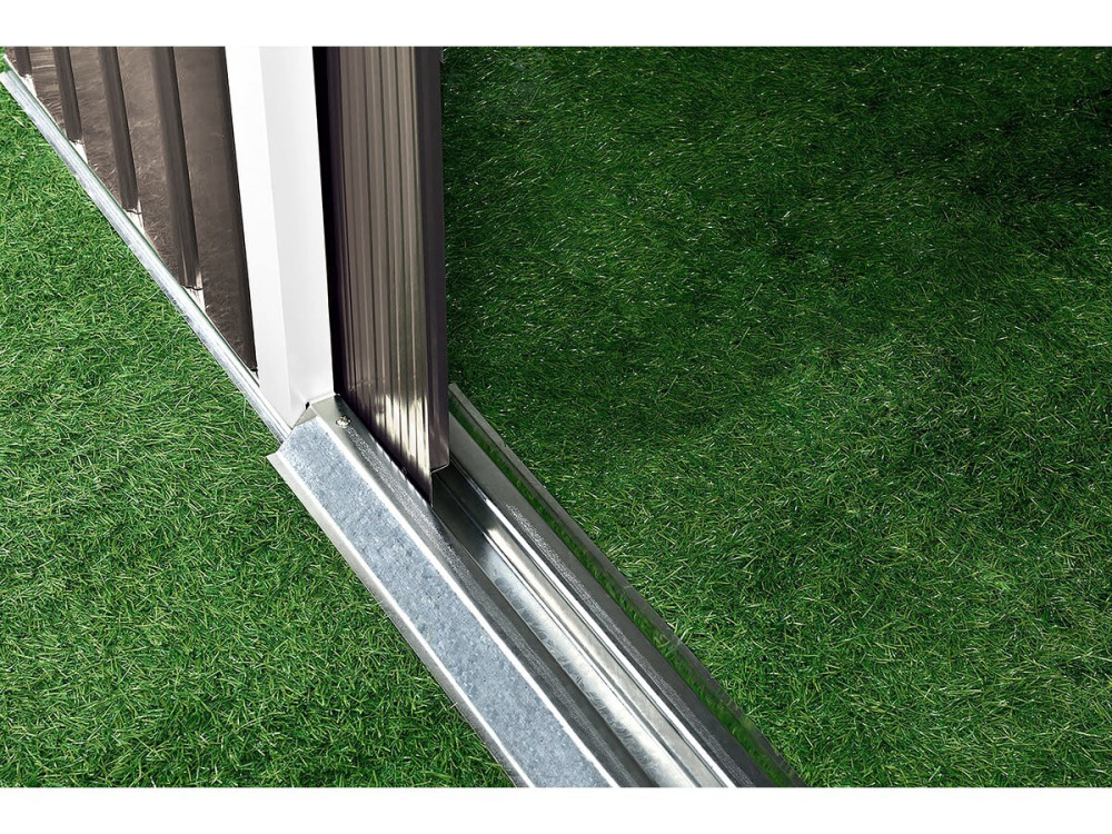 Capanno da giardino in metallo "Dallas" - 8,84 m² con pannelli solari