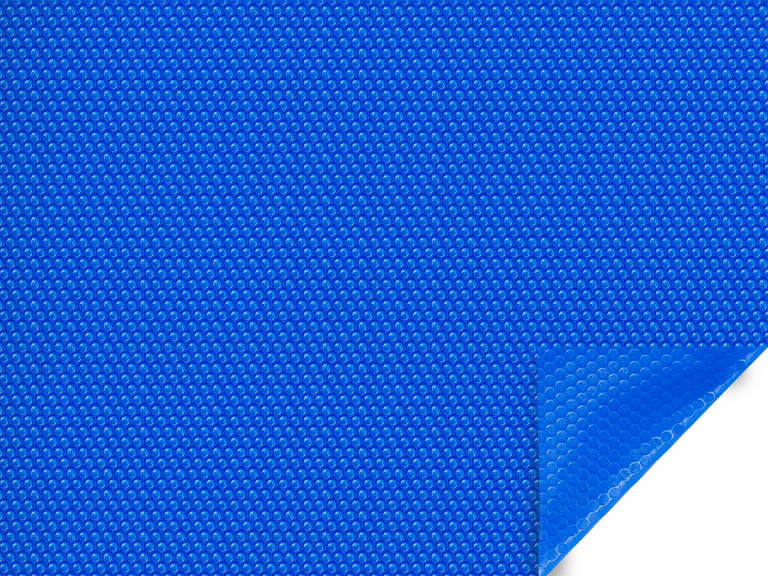 Copertura a bolle per piscina Hawai - 400 µ - bordo su 1 lato - Blu