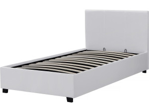 Letto con contenitore "Carla" - Bianco - 90 x 190 cm
