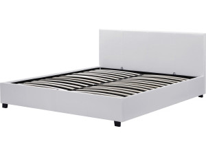 Letto doppio con contenitore  "Carla"- 160 x 200 cm  - Bianco