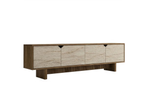 Porta TV in legno "istemi" 180 x 30 x 50 cm - Noce