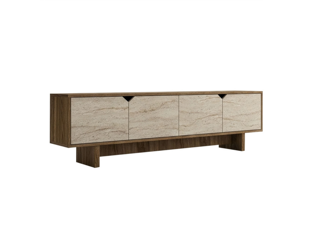 Porta TV in legno "istemi" 180 x 30 x 50 cm - Noce