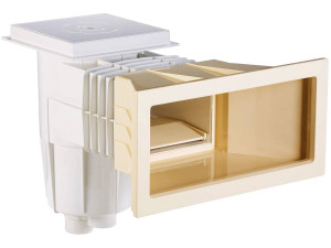 Skimmer standard "Parker" da 15 litri - Apertura grande - Beige