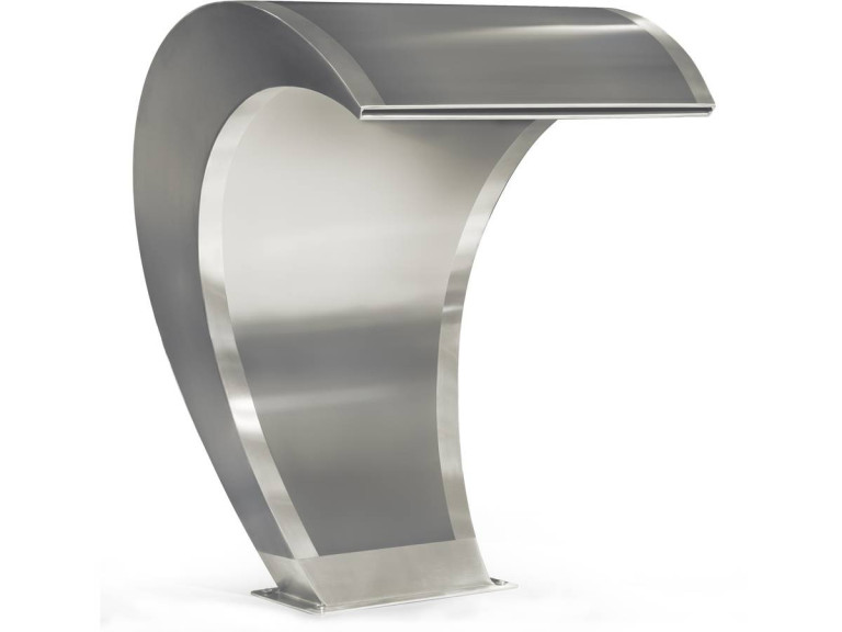 Cascata classica per piscina in acciaio inox con ancoraggio