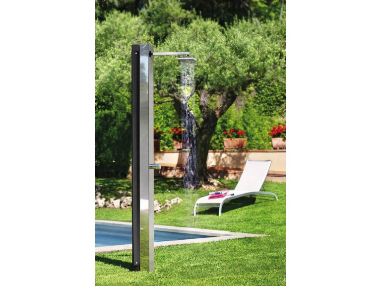 Doccia solare per piscina "Niagara" - 30 L - H.215,7 cm - Acciaio