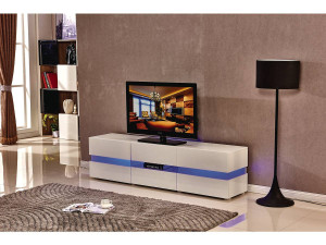 Mobile TV LED "Vida" - 177 x 39 x 45 cm - Bianco laccato 2
