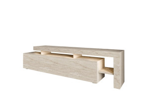 Porta TV in legno "Beliz" - 192 x 37 x 53 cm - Travertino
