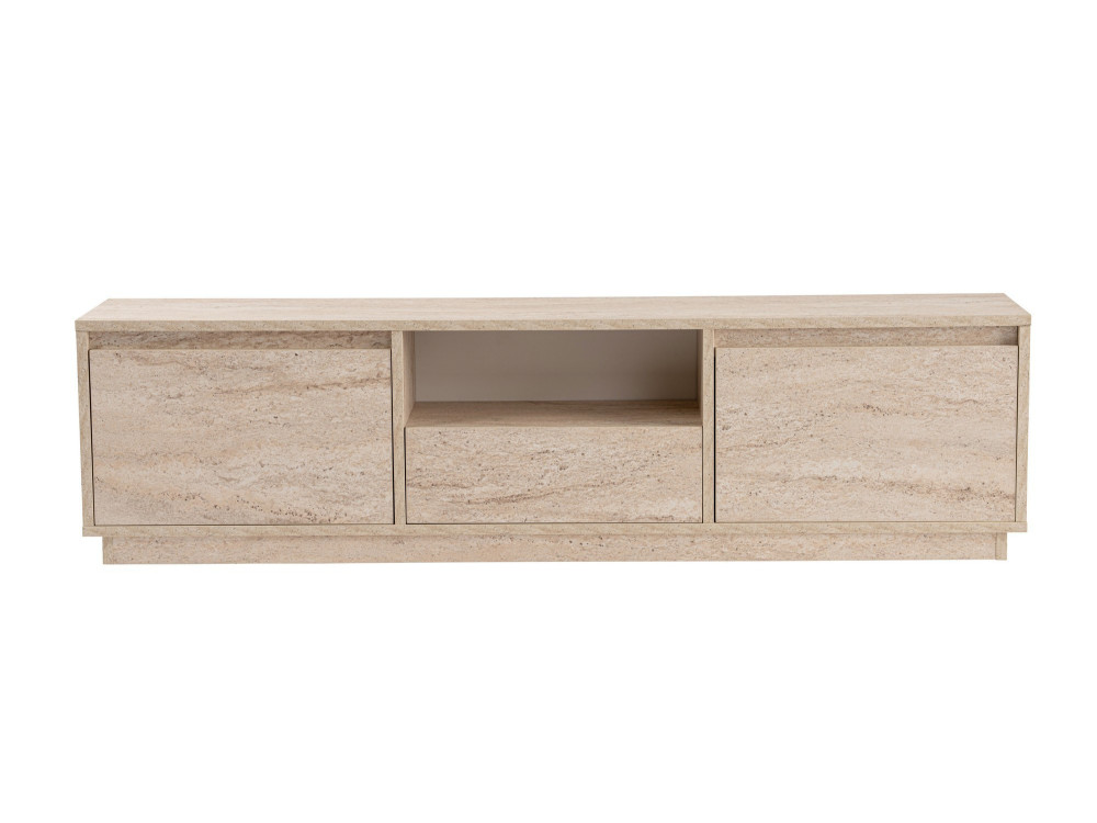 Porta TV in legno "Vanguard" - 160 x 29 x 42 cm - Travertino