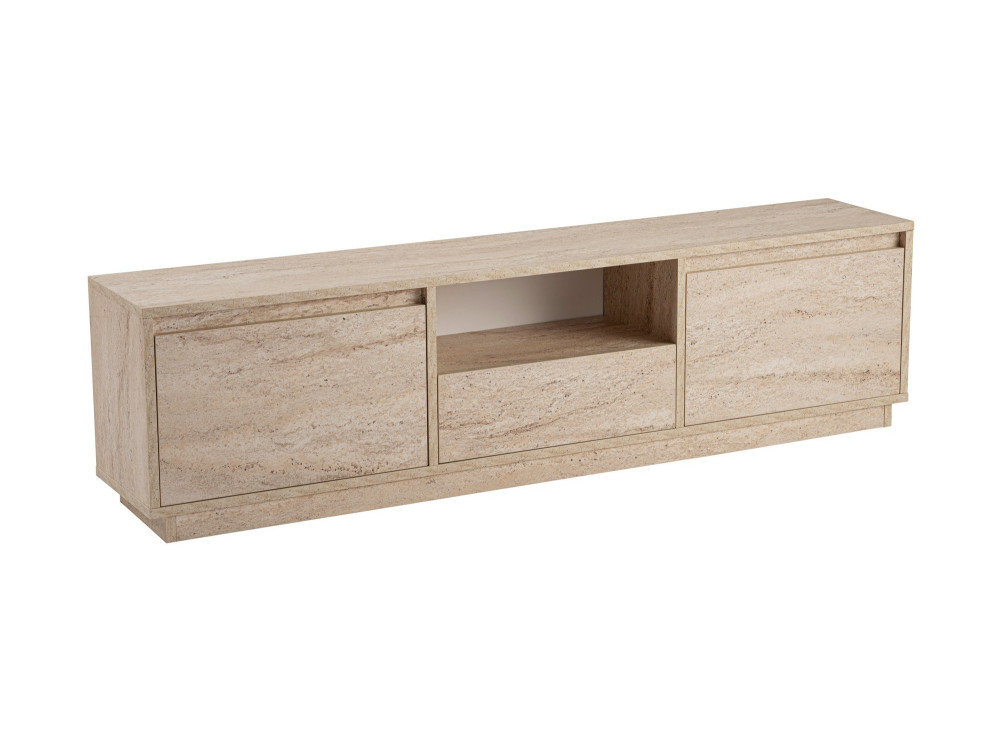 Porta TV in legno "Vanguard" - 160 x 29 x 42 cm - Travertino