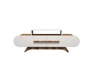 Mobile TV in legno "Rose" 145 x 36,8 x 49,8 cm - Noce