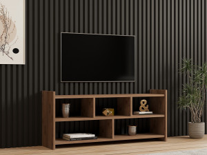 Mobile porta TV in legno "Pera" - 117 x 28 x 55 cm - Pino atlantico 2