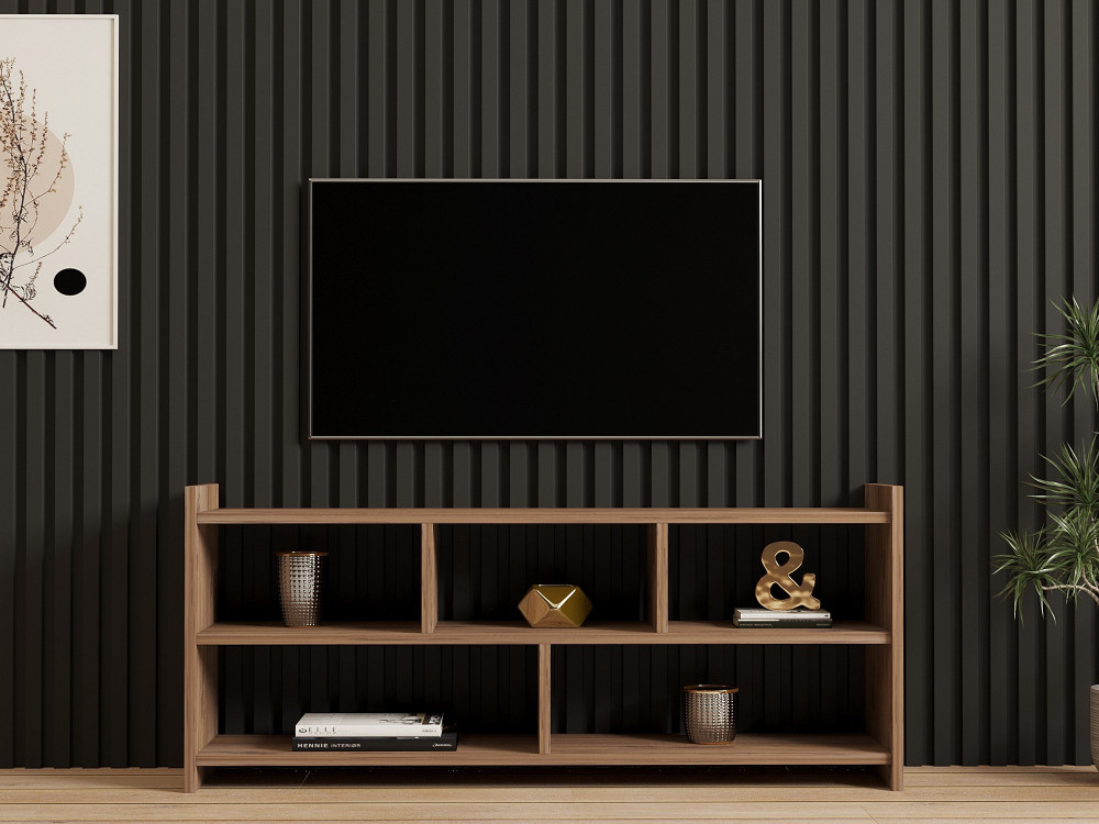 Mobile porta TV in legno "Pera" - 117 x 28 x 55 cm - Pino atlantico